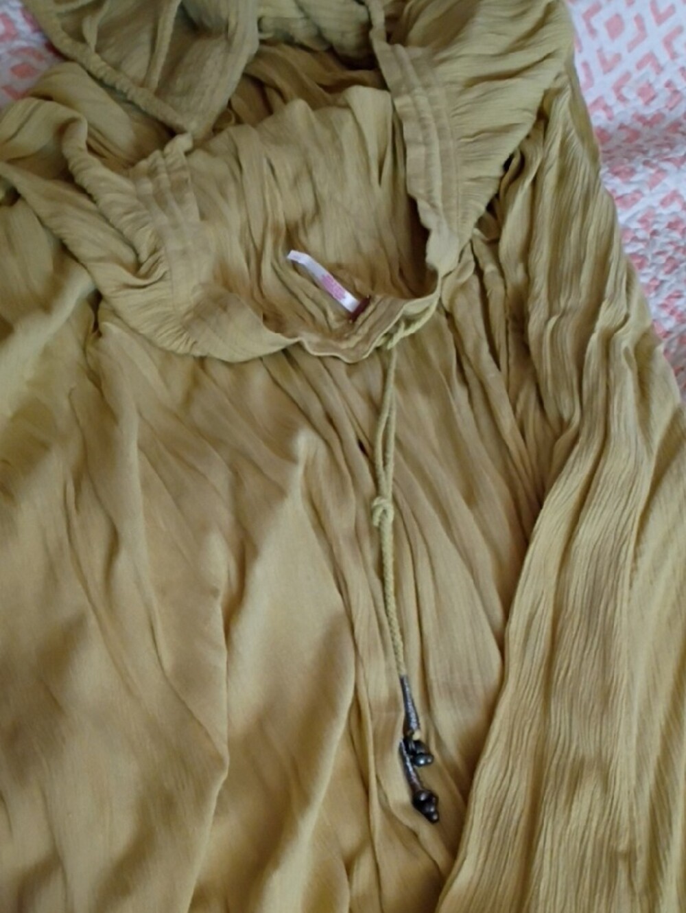Free People Yellow Smocked Ruffle-Tier Maxi Skirt - Picture 4 of 5